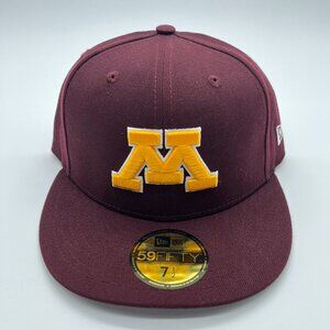 Minnesota Golden Gophers Fitted Hat Cap Adult 7 1/2 Maroon New Era NCAA NWT